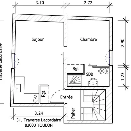 Apartment Lacordaire Saint-roch